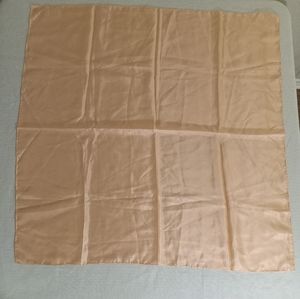 Vintage 1960's Light Orange Silk Scarf